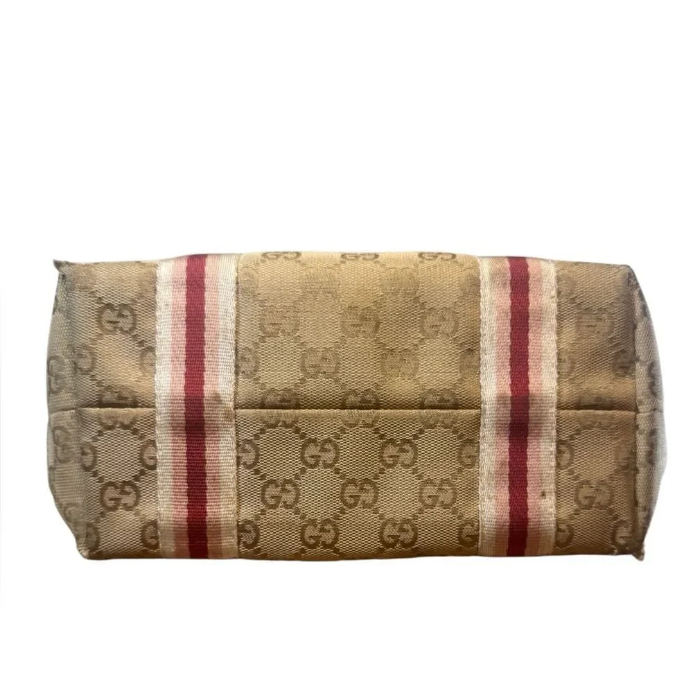 GUCCI GG Beige Canvas Jolicouer Mini Tote Bag With Starfish Charm